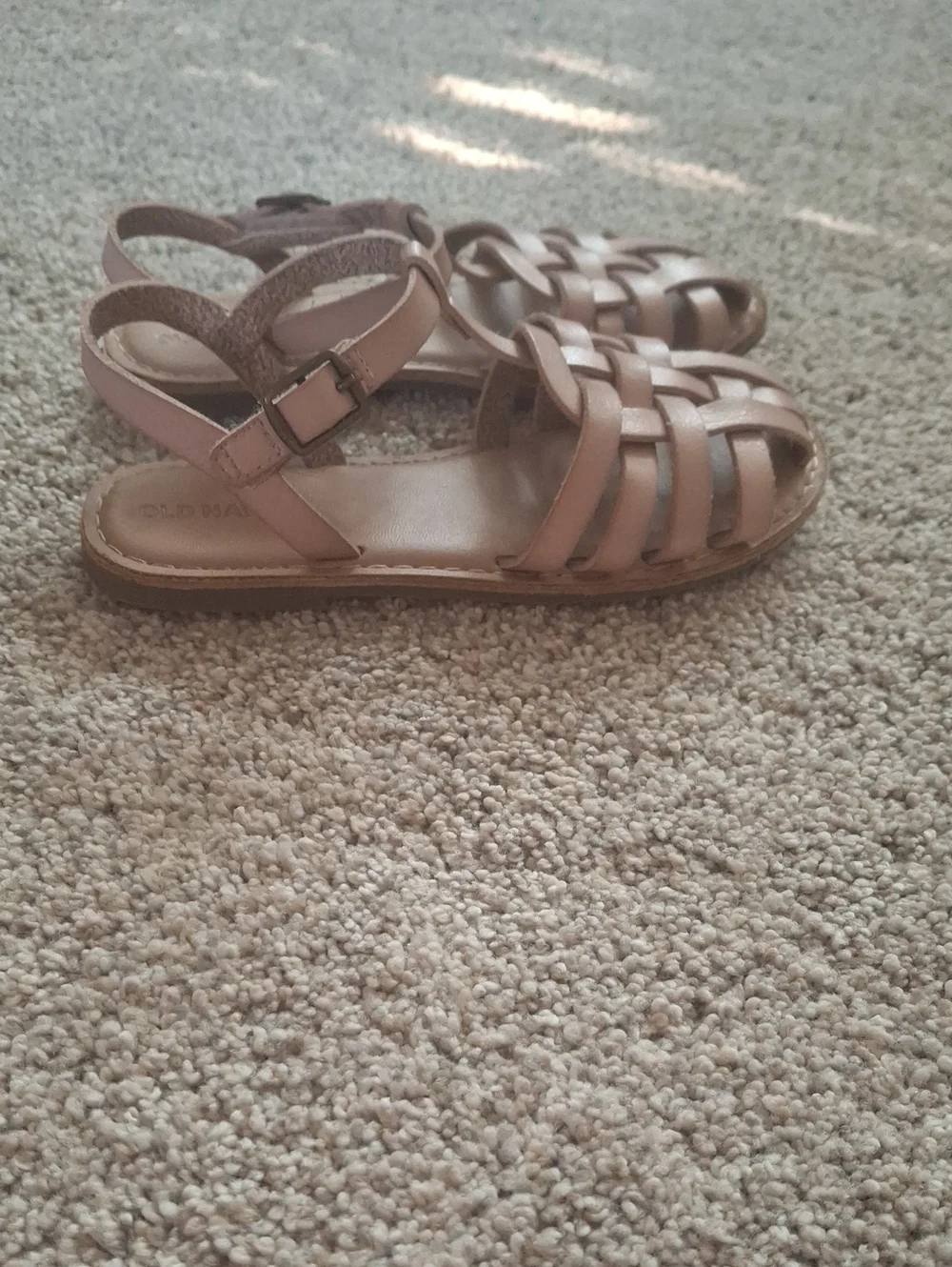 Old Navy Kids' Pink Tan Woven Sandals